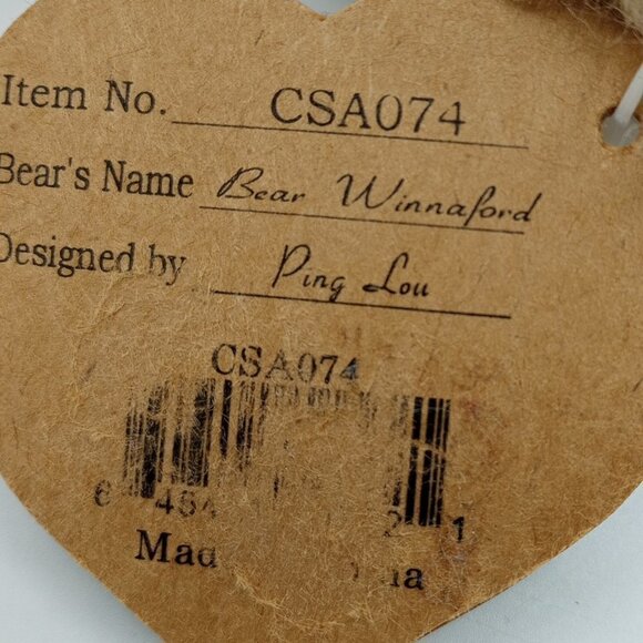 1997 Heartfelt Collectibles Bear 12"L Movable Arms & Legs Plush Stuffed Animal - Picture 9 of 12